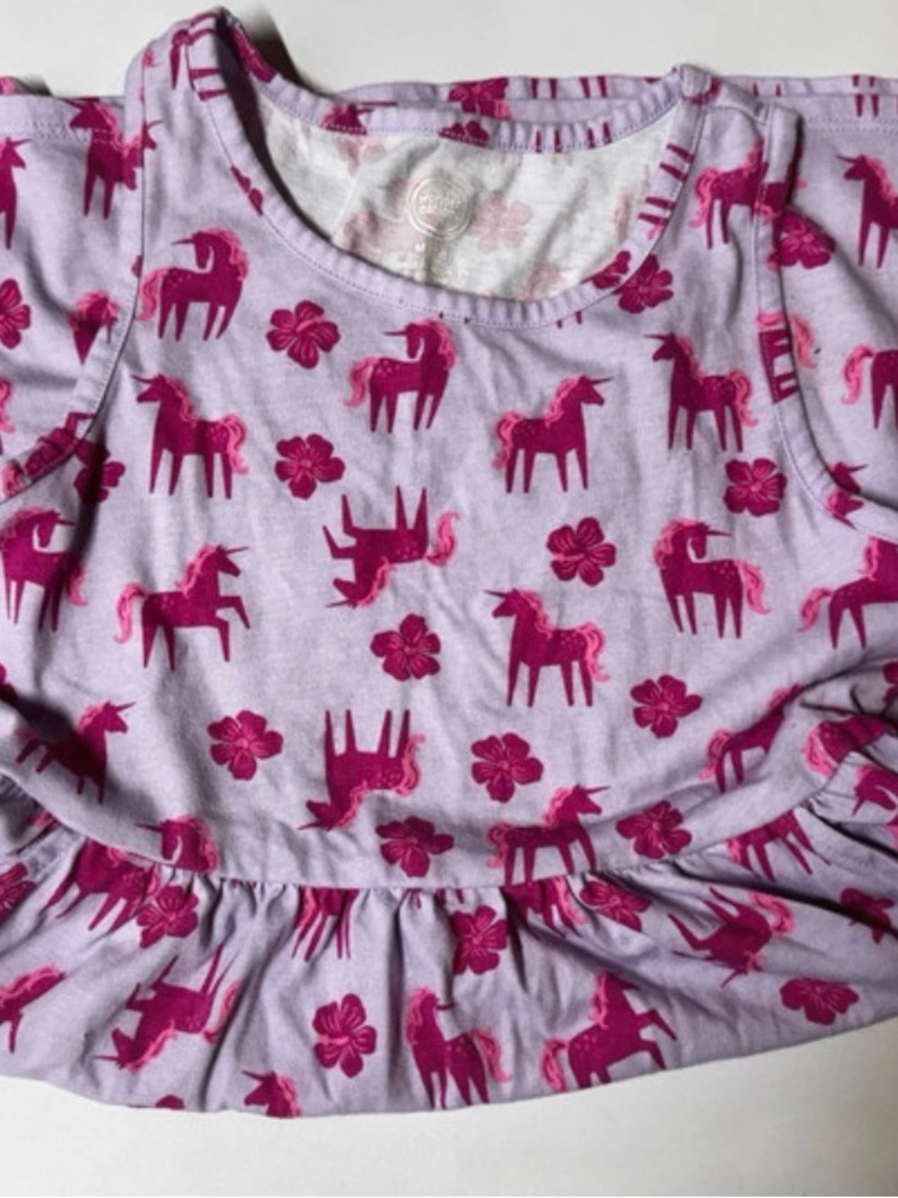 Girl's Wonder Nation Unicorn dress with pockets